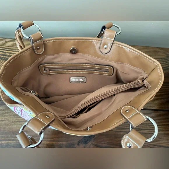 Rosetta floral/butterfly handbag - Picture 3 of 10